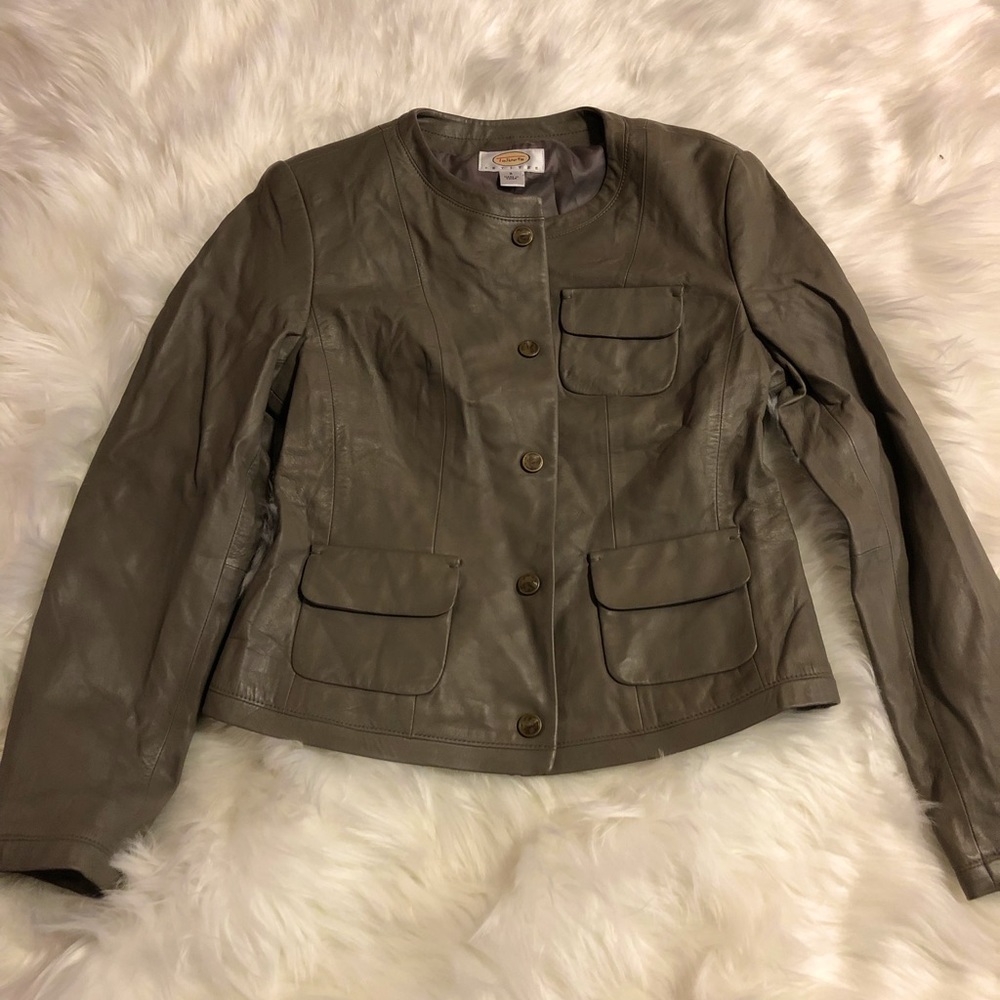 Talbots 100% Real Leather Jacket